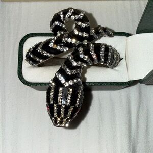 Black and Silver Vintage Snake bracelet